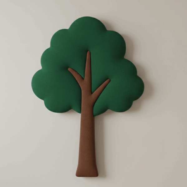 Drzewko tapicerowane Nuuki – panel ścienny do leśnego pokoju dziecka